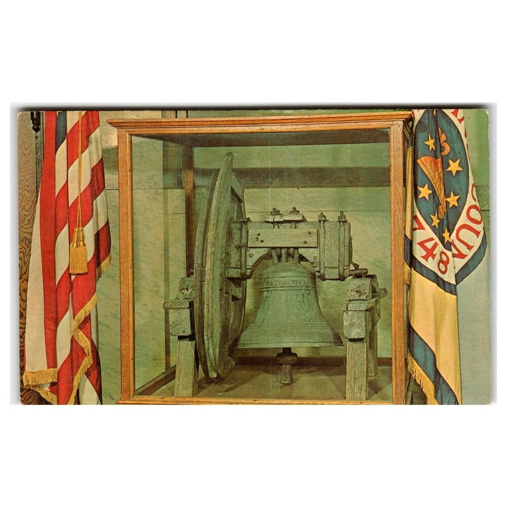 Cumberland County Liberty Bell Bridgeton NJ Postcard Dexter Press